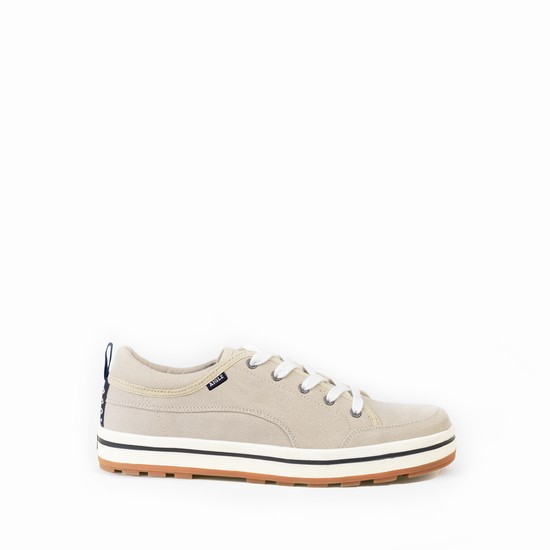 Aigle Lightweight Canvas Trainers Sneakers Men Grey ZA-67482